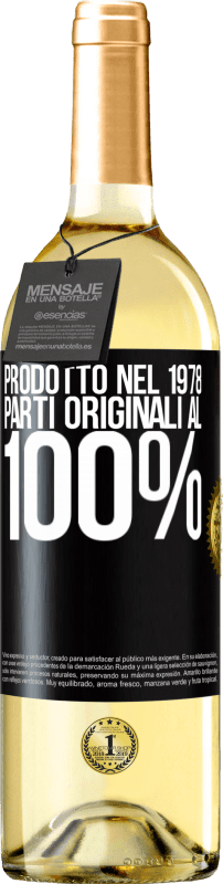 29,95 € Spedizione Gratuita | Vino bianco Edizione WHITE Prodotto nel 1978. Parti originali al 100% Etichetta Nera. Etichetta personalizzabile Vino giovane Raccogliere 2024 Verdejo