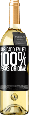 29,95 € Envio grátis | Vinho branco Edição WHITE Fabricado em 1978. 100% peças originais Etiqueta Preta. Etiqueta personalizável Vinho jovem Colheita 2025 Verdejo
