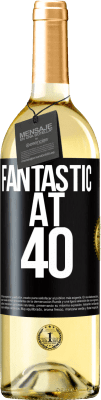 29,95 € Free Shipping | White Wine WHITE Edition Fantastic at 40 Black Label. Customizable label Young wine Harvest 2024 Verdejo