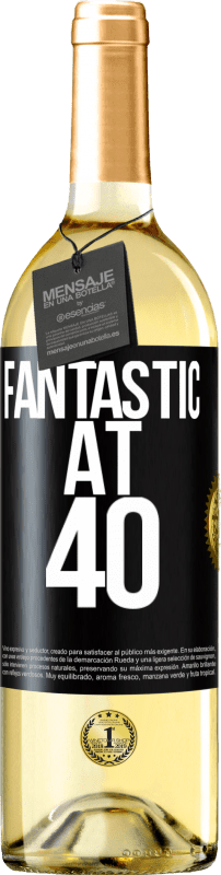 29,95 € Free Shipping | White Wine WHITE Edition Fantastic at 40 Black Label. Customizable label Young wine Harvest 2023 Verdejo