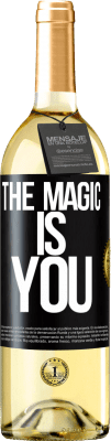 29,95 € Free Shipping | White Wine WHITE Edition The magic is you Black Label. Customizable label Young wine Harvest 2025 Verdejo