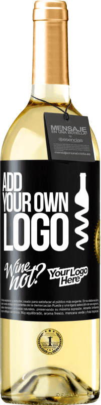 29,95 € Free Shipping | White Wine WHITE Edition Add your own logo Black Label. Customizable label Young wine Harvest 2021 Verdejo