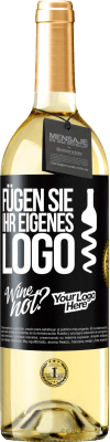 29,95 € Kostenloser Versand | Weißwein WHITE Ausgabe Füge dein eigenes Logo hinzu Schwarzes Etikett. Anpassbares Etikett Junger Wein Ernte 2023 Verdejo