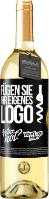 29,95 € Kostenloser Versand | Weißwein WHITE Ausgabe Füge dein eigenes Logo hinzu Schwarzes Etikett. Anpassbares Etikett Junger Wein Ernte 2024 Verdejo