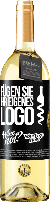 29,95 € Kostenloser Versand | Weißwein WHITE Ausgabe Füge dein eigenes Logo hinzu Schwarzes Etikett. Anpassbares Etikett Junger Wein Ernte 2025 Verdejo