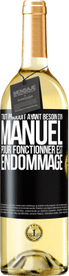 29,95 € Envoi gratuit | Vin blanc Édition WHITE Tout produit ayant besoin d'un manuel pour fonctionner est endommagé Étiquette Noire. Étiquette personnalisable Vin jeune Récolte 2025 Verdejo