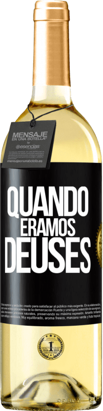 29,95 € Envio grátis | Vinho branco Edição WHITE Quando éramos deuses Etiqueta Preta. Etiqueta personalizável Vinho jovem Colheita 2024 Verdejo