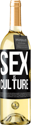 29,95 € Free Shipping | White Wine WHITE Edition Sex is culture Black Label. Customizable label Young wine Harvest 2023 Verdejo