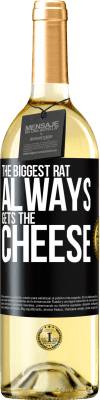 29,95 € Free Shipping | White Wine WHITE Edition The biggest rat always gets the cheese Black Label. Customizable label Young wine Harvest 2023 Verdejo