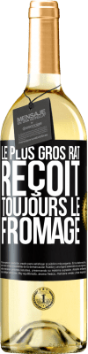 29,95 € Envoi gratuit | Vin blanc Édition WHITE Le plus gros rat reçoit toujours le fromage Étiquette Noire. Étiquette personnalisable Vin jeune Récolte 2023 Verdejo