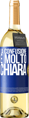29,95 € Spedizione Gratuita | Vino bianco Edizione WHITE La confusione è molto chiara Etichetta Blu. Etichetta personalizzabile Vino giovane Raccogliere 2025 Verdejo