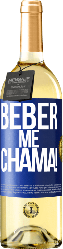 29,95 € Envio grátis | Vinho branco Edição WHITE beber me chama! Etiqueta Azul. Etiqueta personalizável Vinho jovem Colheita 2024 Verdejo