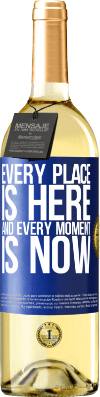 29,95 € Free Shipping | White Wine WHITE Edition Every place is here and every moment is now Blue Label. Customizable label Young wine Harvest 2024 Verdejo