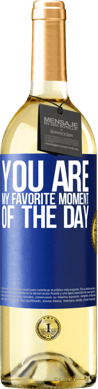 29,95 € Free Shipping | White Wine WHITE Edition You are my favorite moment of the day Blue Label. Customizable label Young wine Harvest 2024 Verdejo