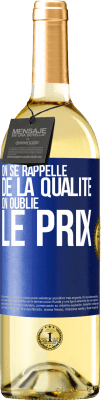 29,95 € Envoi gratuit | Vin blanc Édition WHITE On se rappelle de la qualité, on oublie le prix Étiquette Bleue. Étiquette personnalisable Vin jeune Récolte 2024 Verdejo