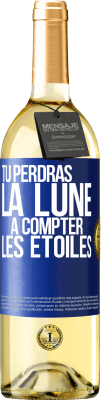 29,95 € Envoi gratuit | Vin blanc Édition WHITE Tu perdras la lune à compter les étoiles Étiquette Bleue. Étiquette personnalisable Vin jeune Récolte 2024 Verdejo