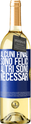 29,95 € Spedizione Gratuita | Vino bianco Edizione WHITE Alcuni finali sono felici. Altri sono necessari Etichetta Blu. Etichetta personalizzabile Vino giovane Raccogliere 2024 Verdejo