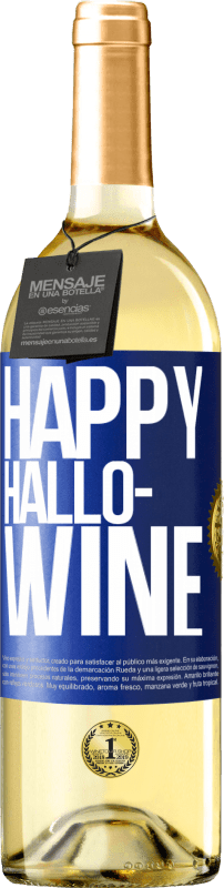 29,95 € Бесплатная доставка | Белое вино Издание WHITE Happy Hallo-Wine Синяя метка. Настраиваемая этикетка Молодое вино Урожай 2023 Verdejo