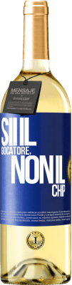 29,95 € Spedizione Gratuita | Vino bianco Edizione WHITE Sii il giocatore, non il chip Etichetta Blu. Etichetta personalizzabile Vino giovane Raccogliere 2023 Verdejo