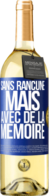 29,95 € Envoi gratuit | Vin blanc Édition WHITE Sans rancune mais avec de la mémoire Étiquette Bleue. Étiquette personnalisable Vin jeune Récolte 2024 Verdejo