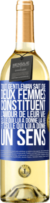 29,95 € Envoi gratuit | Vin blanc Édition WHITE Tout gentleman sait que deux femmes constituent l'amour de leur vie: celle qui lui a donné la vie et celle qui lui a donné un se Étiquette Bleue. Étiquette personnalisable Vin jeune Récolte 2023 Verdejo