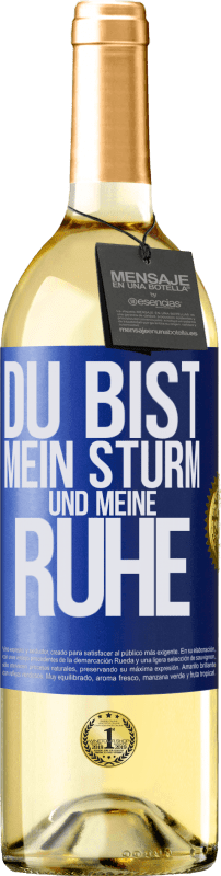 29,95 € Kostenloser Versand | Weißwein WHITE Ausgabe Du bist mein Sturm und meine Ruhe Blaue Markierung. Anpassbares Etikett Junger Wein Ernte 2024 Verdejo