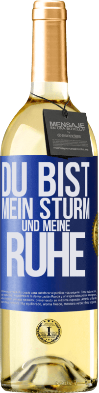 29,95 € Kostenloser Versand | Weißwein WHITE Ausgabe Du bist mein Sturm und meine Ruhe Blaue Markierung. Anpassbares Etikett Junger Wein Ernte 2025 Verdejo