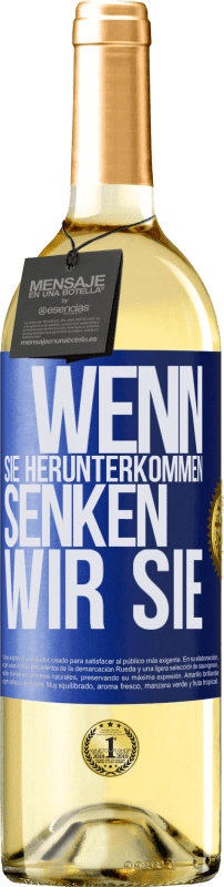 29,95 € Kostenloser Versand | Weißwein WHITE Ausgabe Wenn Sie herunterkommen, senken wir Sie Blaue Markierung. Anpassbares Etikett Junger Wein Ernte 2025 Verdejo