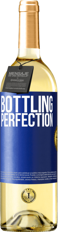29,95 € Envio grátis | Vinho branco Edição WHITE Bottling perfection Etiqueta Azul. Etiqueta personalizável Vinho jovem Colheita 2023 Verdejo