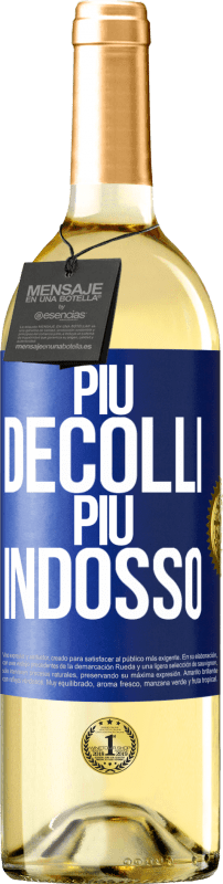 29,95 € Spedizione Gratuita | Vino bianco Edizione WHITE Più decolli, più indosso Etichetta Blu. Etichetta personalizzabile Vino giovane Raccogliere 2024 Verdejo