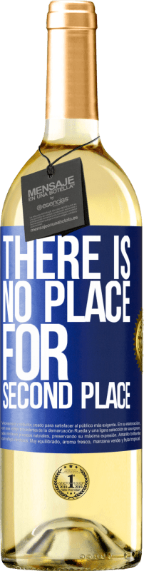 29,95 € Бесплатная доставка | Белое вино Издание WHITE Там нет места для второго места Синяя метка. Настраиваемая этикетка Молодое вино Урожай 2023 Verdejo