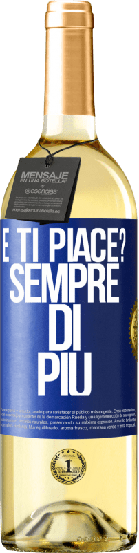 29,95 € Spedizione Gratuita | Vino bianco Edizione WHITE e ti piace? Sempre di più Etichetta Blu. Etichetta personalizzabile Vino giovane Raccogliere 2024 Verdejo