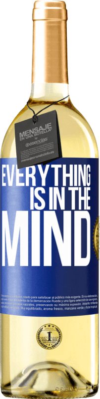 29,95 € Free Shipping | White Wine WHITE Edition Everything is in the mind Blue Label. Customizable label Young wine Harvest 2024 Verdejo