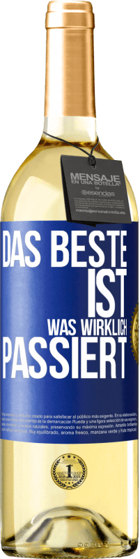 29,95 € Kostenloser Versand | Weißwein WHITE Ausgabe Das Beste ist, was wirklich passiert Blaue Markierung. Anpassbares Etikett Junger Wein Ernte 2024 Verdejo