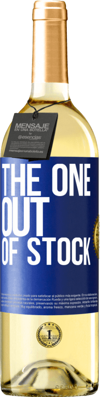 29,95 € 送料無料 | 白ワイン WHITEエディション The one out of stock 青いタグ. カスタマイズ可能なラベル 若いワイン 収穫 2023 Verdejo