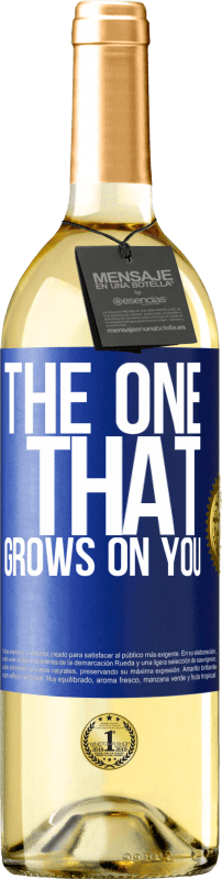 29,95 € Бесплатная доставка | Белое вино Издание WHITE The one that grows on you Синяя метка. Настраиваемая этикетка Молодое вино Урожай 2023 Verdejo