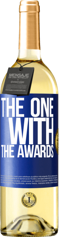 29,95 € 送料無料 | 白ワイン WHITEエディション The one with the awards 青いタグ. カスタマイズ可能なラベル 若いワイン 収穫 2025 Verdejo