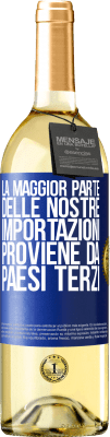 29,95 € Spedizione Gratuita | Vino bianco Edizione WHITE La maggior parte delle nostre importazioni proviene da paesi terzi Etichetta Blu. Etichetta personalizzabile Vino giovane Raccogliere 2025 Verdejo