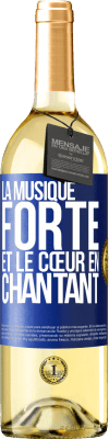 29,95 € Envoi gratuit | Vin blanc Édition WHITE La musique forte et le cœur en chantant Étiquette Bleue. Étiquette personnalisable Vin jeune Récolte 2024 Verdejo