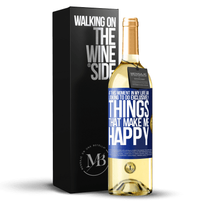 «At this moment in my life, I am looking to do exclusively things that make me happy» WHITE Edition