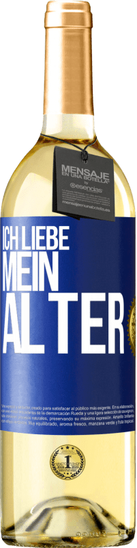 29,95 € Kostenloser Versand | Weißwein WHITE Ausgabe Ich liebe mein Alter Blaue Markierung. Anpassbares Etikett Junger Wein Ernte 2024 Verdejo