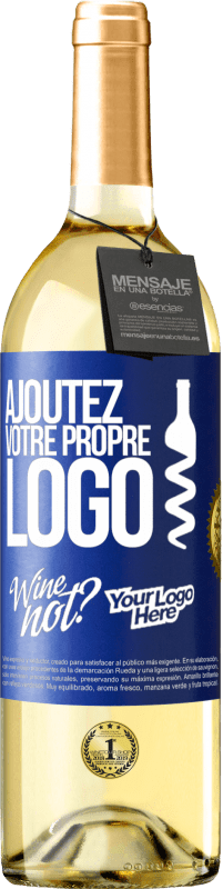 29,95 € Envoi gratuit | Vin blanc Édition WHITE Ajoutez votre propre logo Étiquette Bleue. Étiquette personnalisable Vin jeune Récolte 2023 Verdejo