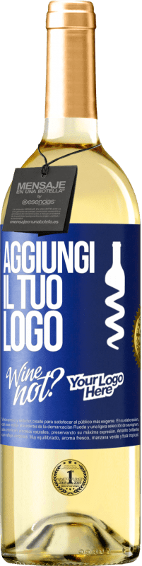 29,95 € Spedizione Gratuita | Vino bianco Edizione WHITE Aggiungi il tuo logo Etichetta Blu. Etichetta personalizzabile Vino giovane Raccogliere 2024 Verdejo