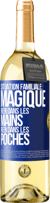 29,95 € Envoi gratuit | Vin blanc Édition WHITE Situation familiale: magique. Rien dans les mains, rien dans les poches Étiquette Bleue. Étiquette personnalisable Vin jeune Récolte 2024 Verdejo