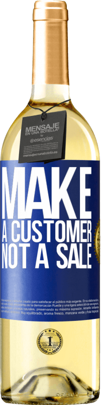 29,95 € 免费送货 | 白葡萄酒 WHITE版 创造客户，而非销售 蓝色标签. 可自定义的标签 青年酒 收成 2024 Verdejo