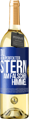 29,95 € Kostenloser Versand | Weißwein WHITE Ausgabe Du. Mein perfekter Stern am falschen Himmel Blaue Markierung. Anpassbares Etikett Junger Wein Ernte 2024 Verdejo