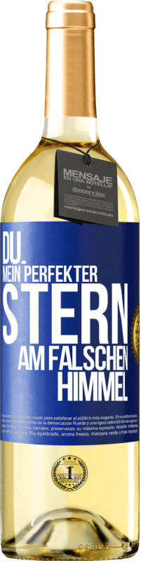 29,95 € Kostenloser Versand | Weißwein WHITE Ausgabe Du. Mein perfekter Stern am falschen Himmel Blaue Markierung. Anpassbares Etikett Junger Wein Ernte 2023 Verdejo