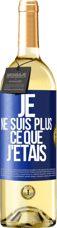 29,95 € Envoi gratuit | Vin blanc Édition WHITE Je ne suis plus ce que j'étais Étiquette Bleue. Étiquette personnalisable Vin jeune Récolte 2023 Verdejo