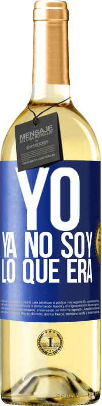 29,95 € Envío gratis | Vino Blanco Edición WHITE Yo ya no soy lo que era Etiqueta Azul. Etiqueta personalizable Vino joven Cosecha 2023 Verdejo