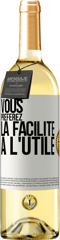 29,95 € Envoi gratuit | Vin blanc Édition WHITE Vous préférez la facilité à l'utile Étiquette Blanche. Étiquette personnalisable Vin jeune Récolte 2023 Verdejo